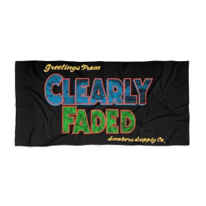 Clearly Faded “Greetings From” Beach Towel Smoker Supply Co. Edition