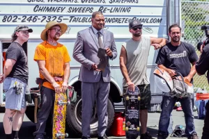"Jason Klotz and Mayor Marty Small at Atlantic City Uptown Skatepark groundbreaking ceremony, celebrating community investment in youth and skate culture with SkateAC