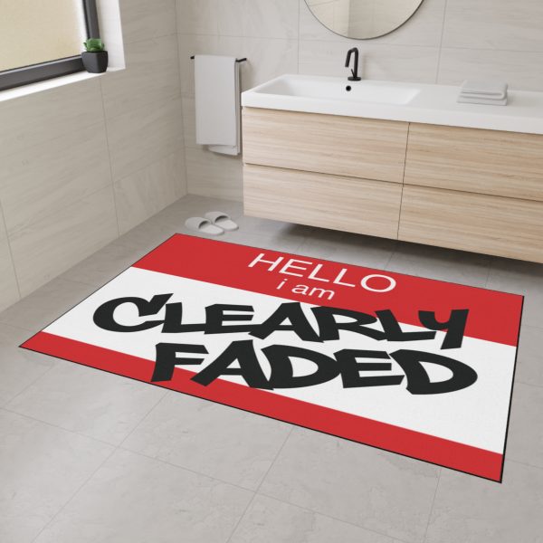ClearlyFaded “Hello I Am” Floor Mat - Image 3