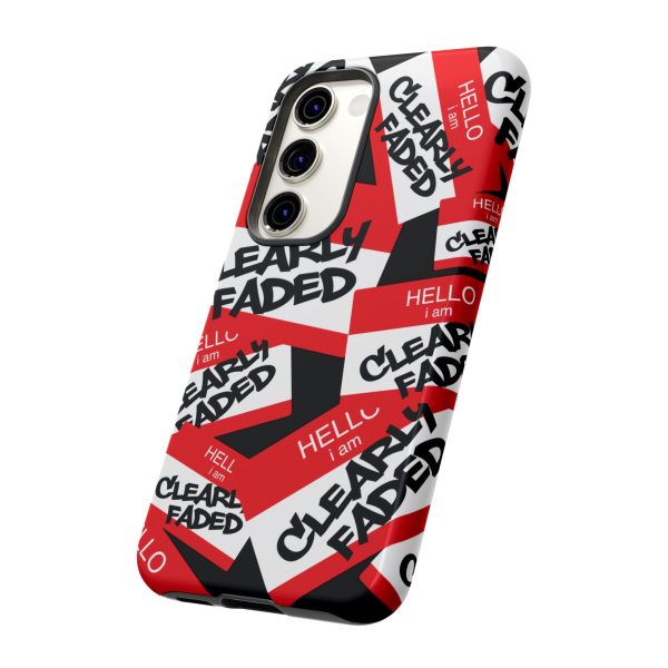 Clearly Faded “Hello I Am” Tough Phone Case - Image 68