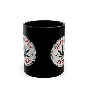 Clearly Faded “Est. 2012” Black Ceramic Mug