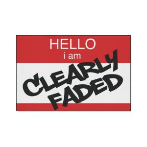 ClearlyFaded “Hello I Am” Floor Mat
