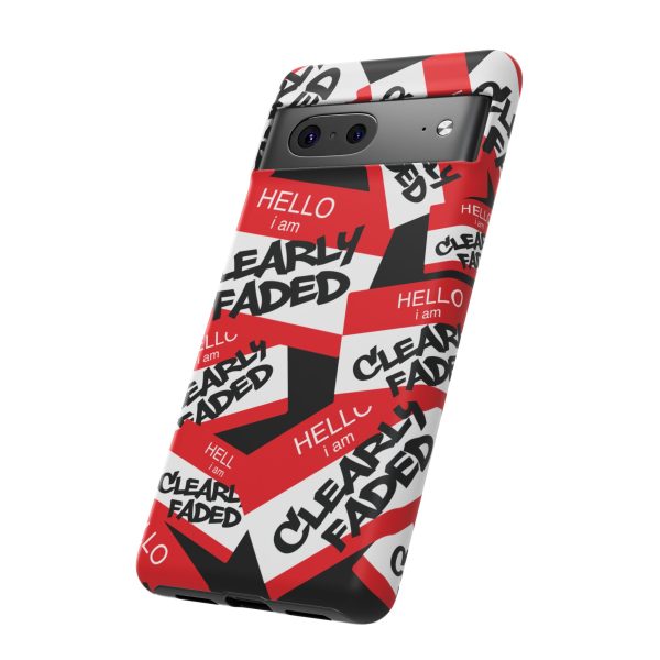 Clearly Faded “Hello I Am” Tough Phone Case - Image 96