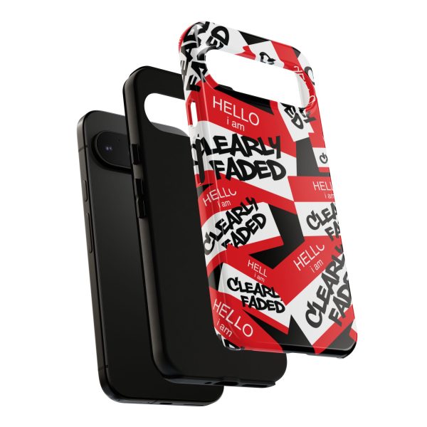Clearly Faded “Hello I Am” Tough Phone Case - Image 213