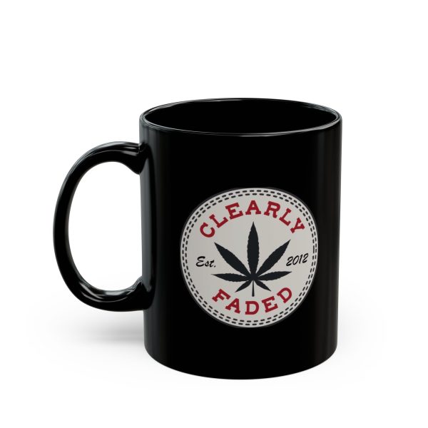 Clearly Faded Cannabis Black Mug - Perfect Gift for Stoners, Coffee Lovers, and 420 Enthusiasts - Fun Unique Design for Every Occasion - Image 3