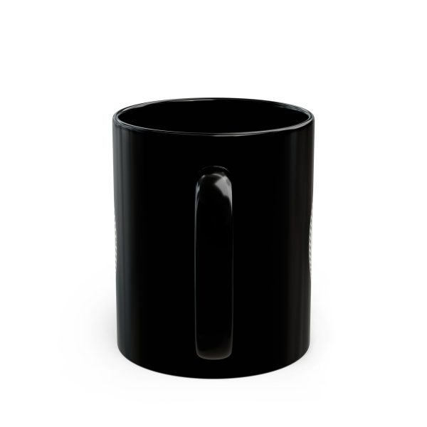 Clearly Faded “Est. 2012” Black Ceramic Mug - Image 4