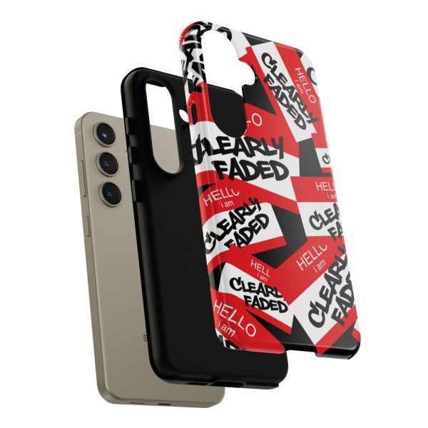 Clearly Faded “Hello I Am” Tough Phone Case - Image 134