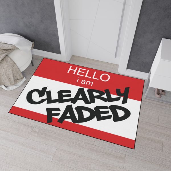 ClearlyFaded “Hello I Am” Floor Mat - Image 4