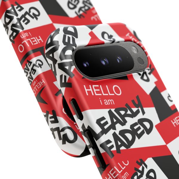 Clearly Faded “Hello I Am” Tough Phone Case - Image 209